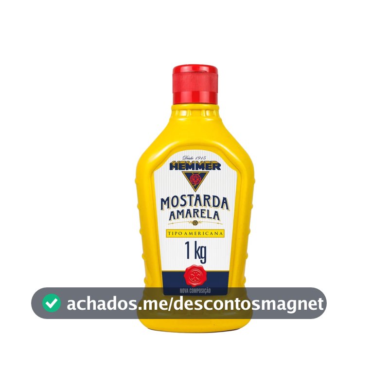 Hemmer Mostarda Amarela Americana Squeeze 1Kg