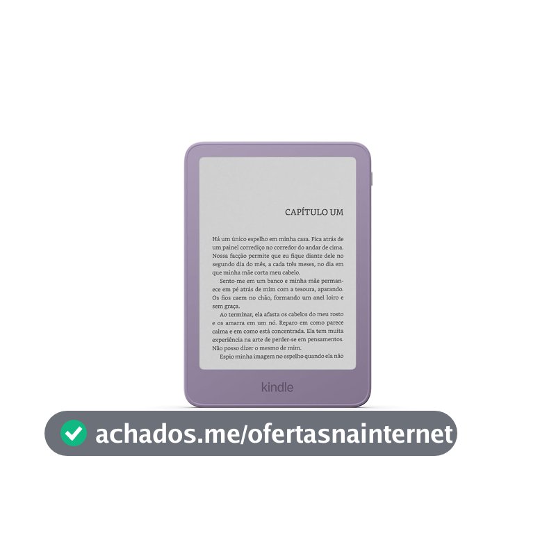 Amazon Kindle 16 GB (modelo mais recente), agora mais fino, mais leve e mais rápido, tela de 6", Cor Roxo ube