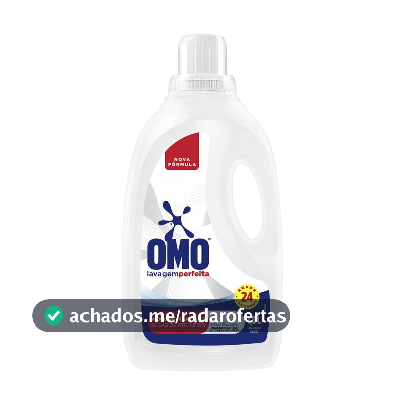 Lava-Roupas Líquido Omo Lavagem Perfeita Frasco 1,8l