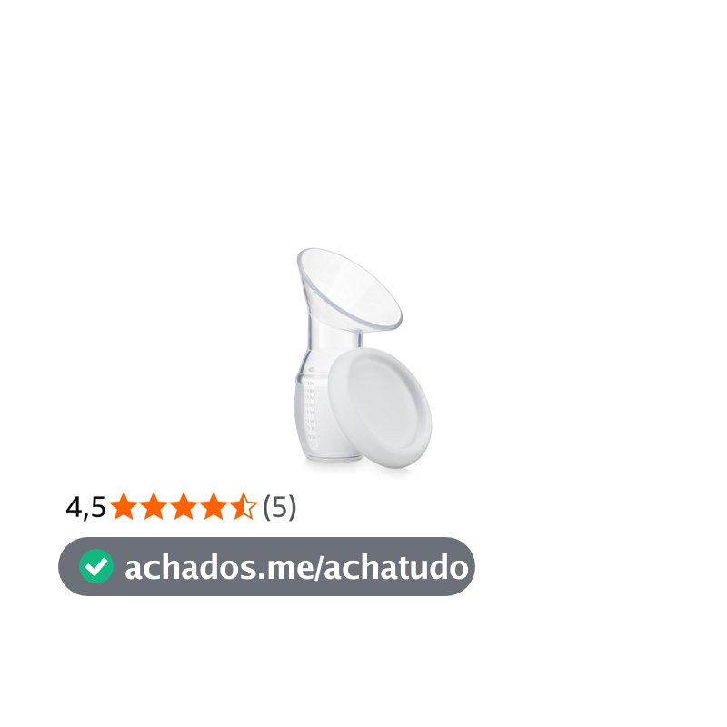 Coletor de Leite Materno em Silicone 110ml com Tampa, Bomba Manual Portátil Livre de BPA, Confortável e Reutilizável para Amamentação e Extração de Leite