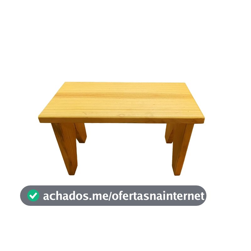 Banquinho de Madeira para lojistas, Pet Shop, Manicure, Pesca, Crianças, Idosos