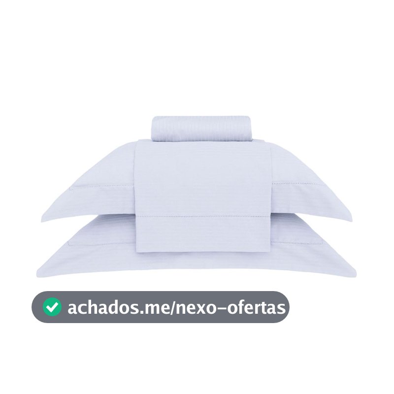 Buddemeyer Jogo de Cama King Damask Stripes 100% Algodão Cinza 4 pç