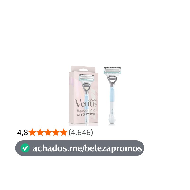 Gillette Venus para Área Íntima, Aparelho de Depilação Íntima 1 Unidade