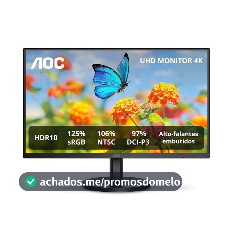 Monitor AOC 27" 4K IPS 106% NTSC 97% DCI-P3 Speakers U27B3A