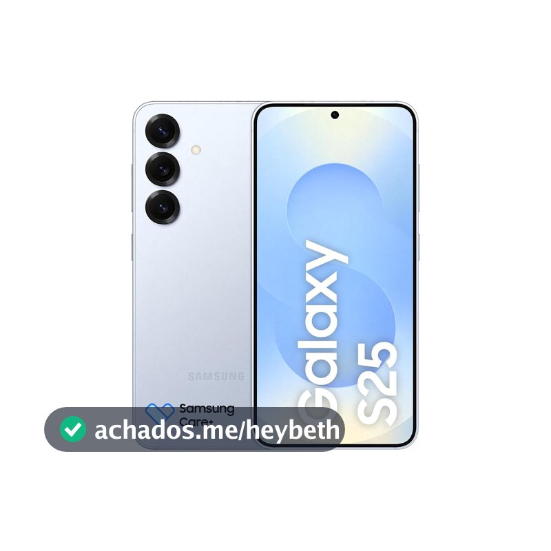 Celular Samsung Galaxy S25 5G, 256GB, 12GB RAM, Câmera Tripla de 50+12+10, Tela Grande de 6.2", Prata