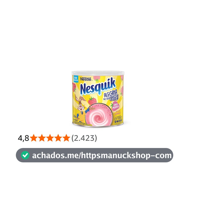 Nesquik Em Pó, Morango, 380G