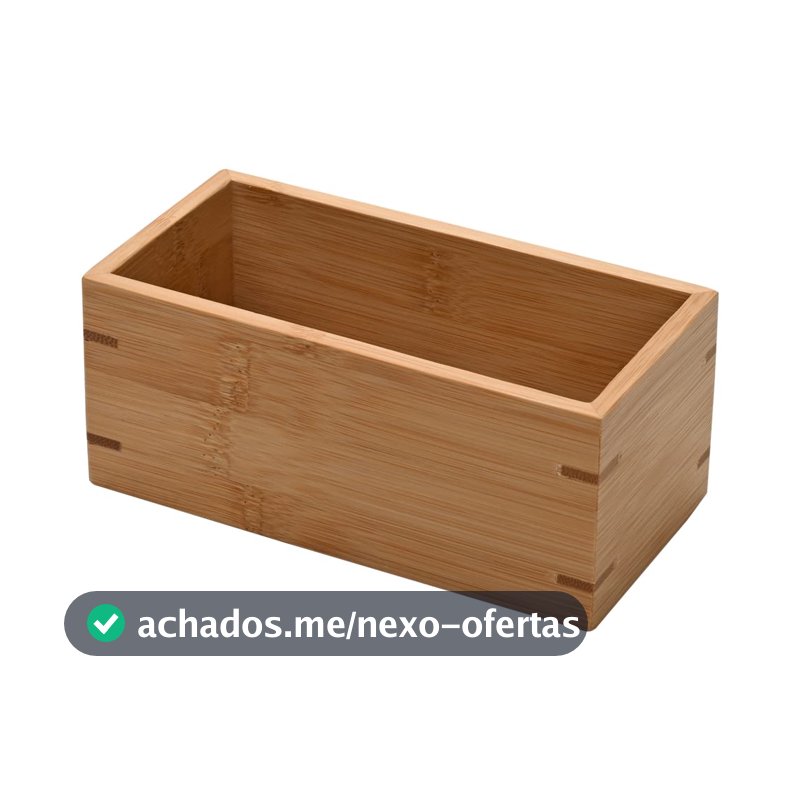 Mimo Style, Organizador Multiuso Compacto Ecokitchen Bambu, 15x7cm - Marrom