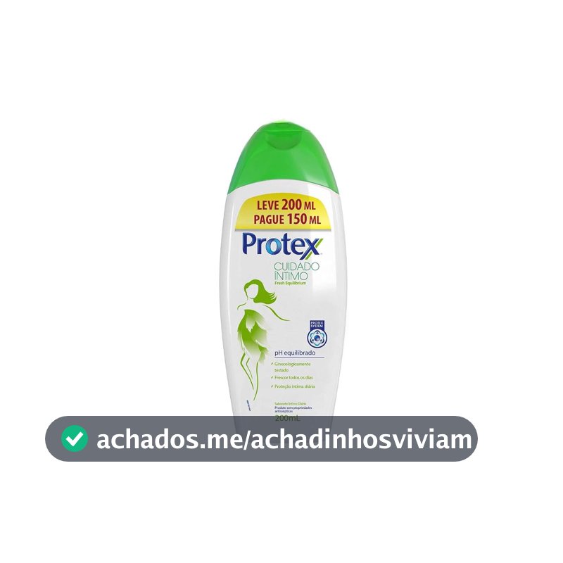 Protex Fresh Equilibrium Sabonete Líquido Íntimo, Leve 200ml Pague 150ml