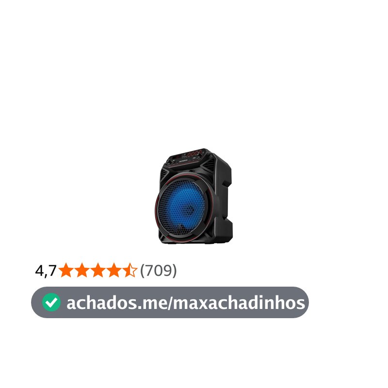 MONDIAL Caixa Amplificada, Preto, 150W RMS, Bivolt - CM-150