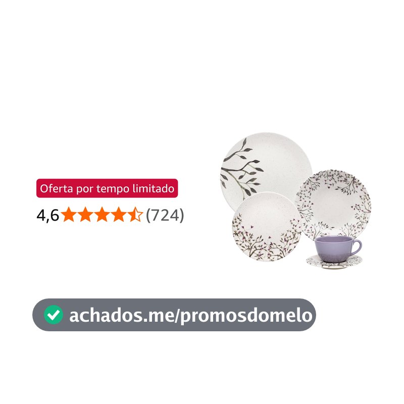 Oxford Aparelho De Jantar 20 Peças Unni Lilac