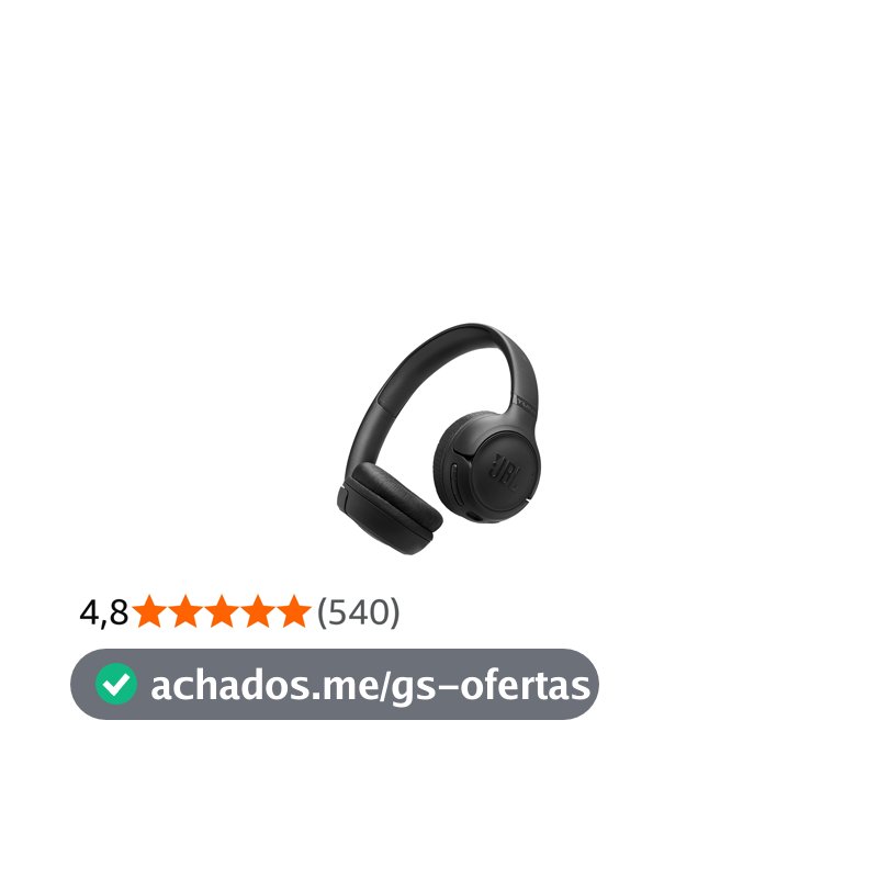 JBL, Fone de Ouvido Bluetooth Over-Ear, Tune 530BT, Sem Fio, Até 76 Horas de Bateria - Preto