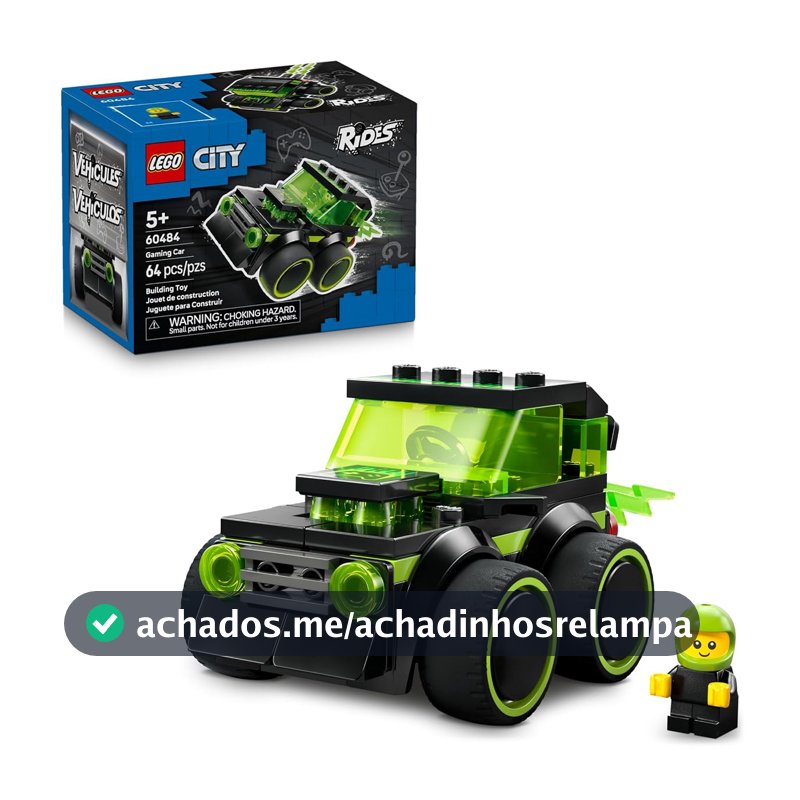 LEGO City Veículos: Carro de Corrida de Videogame, Kit de Modelo 60484