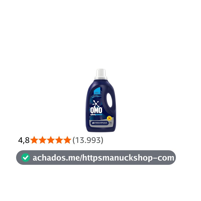 OMO Lava-Roupas Líquido Ultra Power Frasco 1,8L