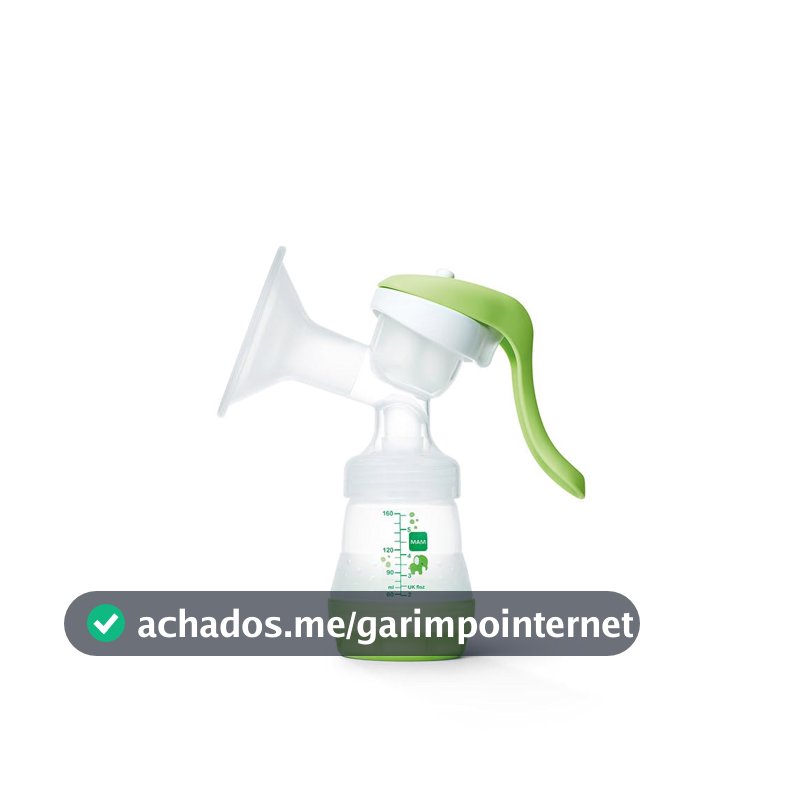 MAM Baby 1 Bomba Tira-Leite Materno Manual com Mamadeira Easy Start Anticólica 160ml, Verde