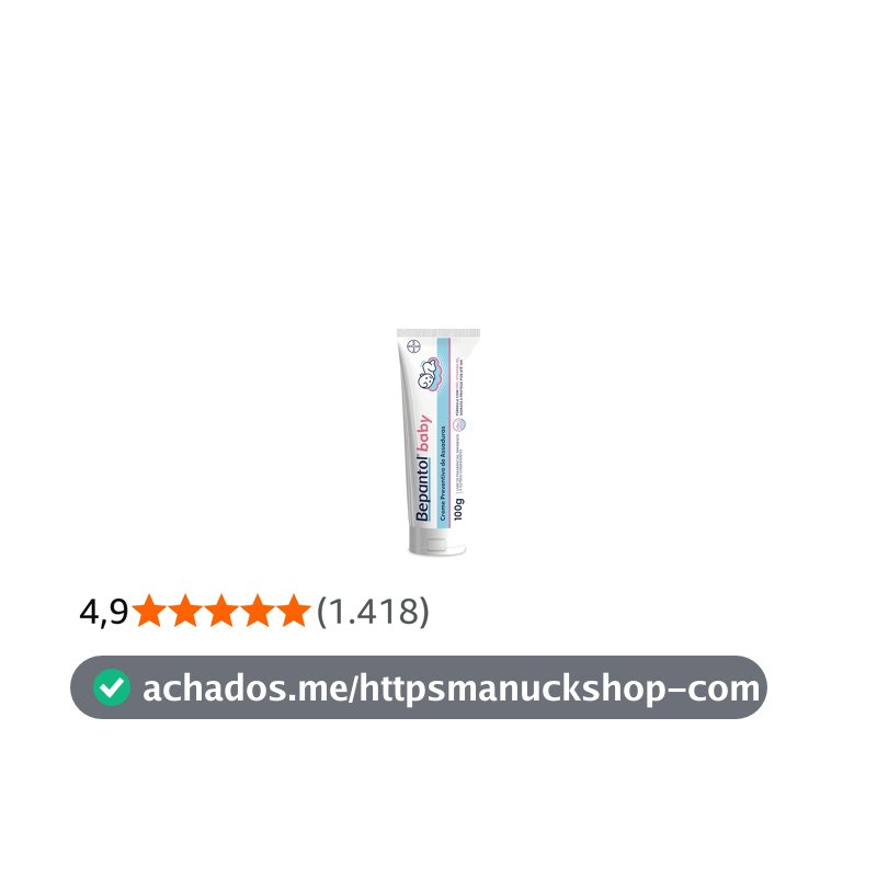 Bepantol Baby Pomada Assadura Bebe, Hipoalergênica, 100g