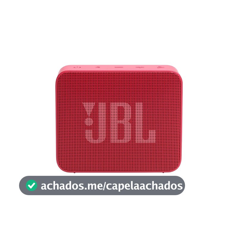 JBL, Caixa de Som, Go Essential 2, Bluetooth, Portátil, À Prova D'água e Resistente à Poeira, Bateria de até 5h, Auracast, Som JBL Original Pro Sound, 3.1 W RMS - Vermelha