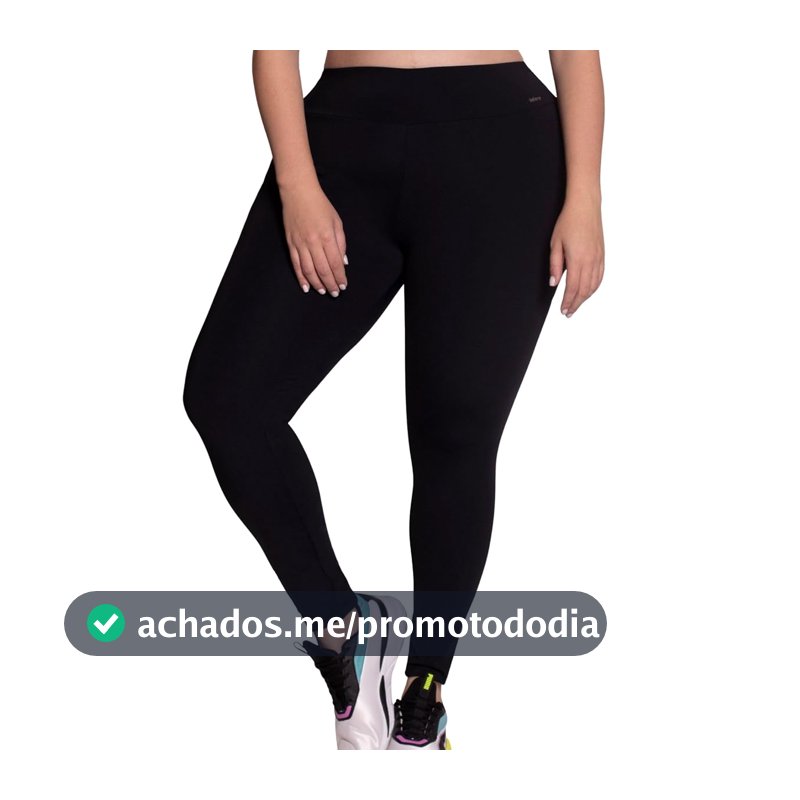 Legging Academia Plus Size Sem Transparência Elastano Selene