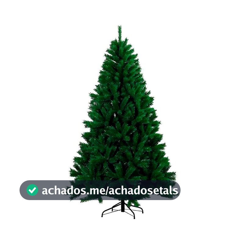 Árvore de Natal Luxo Pinheiro 1,80m 800 Galhos — Cheia, Realista e Elegante Natal Encantador Decoração de Casa Decoração Natalina Inesquecível Base de Ferro Reforçada Resistente Linha Super Premium®