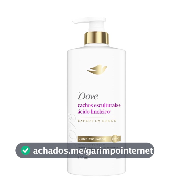 Dove Condicionador Restaurador Cachos Esculturais + Ácido Linoleico 600ml
