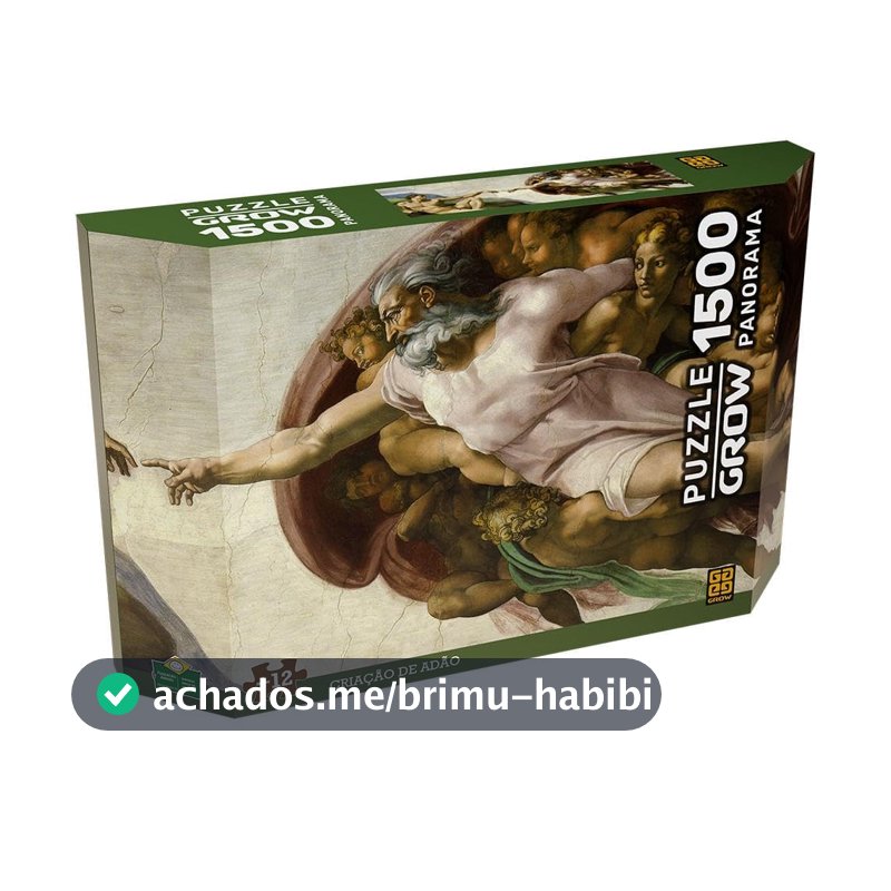 Quebra-cabeça P1500 Panorama Criação de Adão Grow