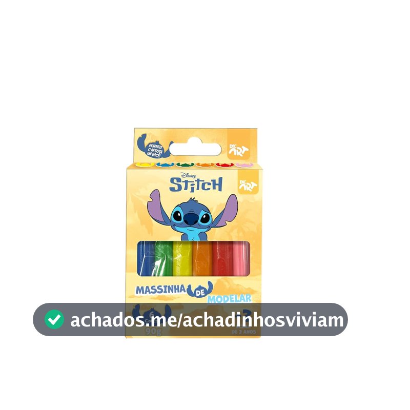 DAC - Massinha de Modelar com 6 Cores - Stitch