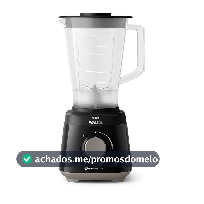 Liquidificador Daily 2L 550W RI2110, Preto, 110v, Philips Walita