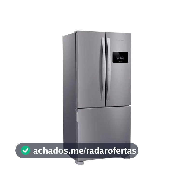 Geladeira French Door 3 Portas Inox Design e Tecnologia Premium Brastemp - BRO85MK 110V