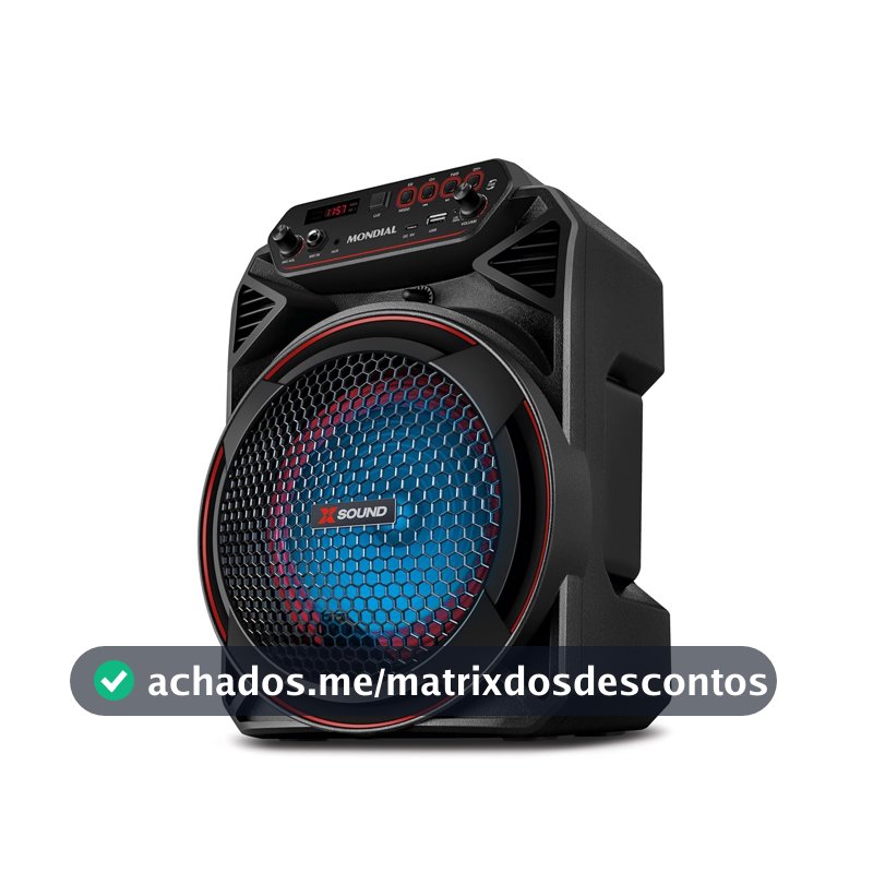Caixa Amplificada Xsound, Mondial, Preto, 220W RMS, Bivolt - CM-220-N