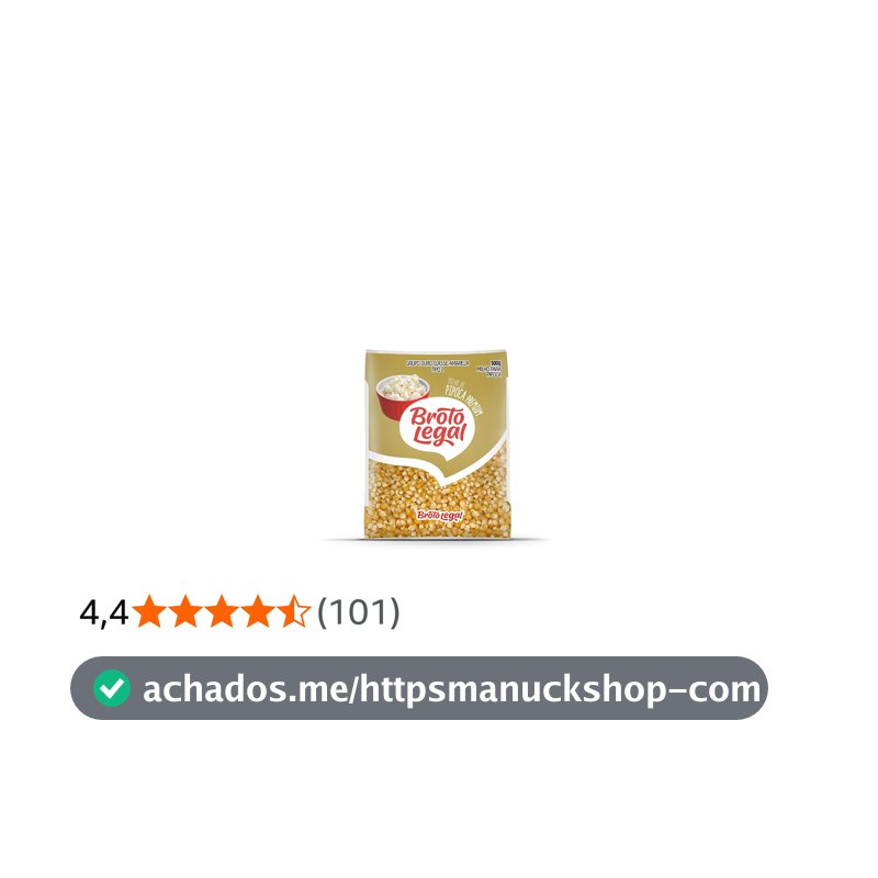 Broto Legal Milho Para Pipoca 500g