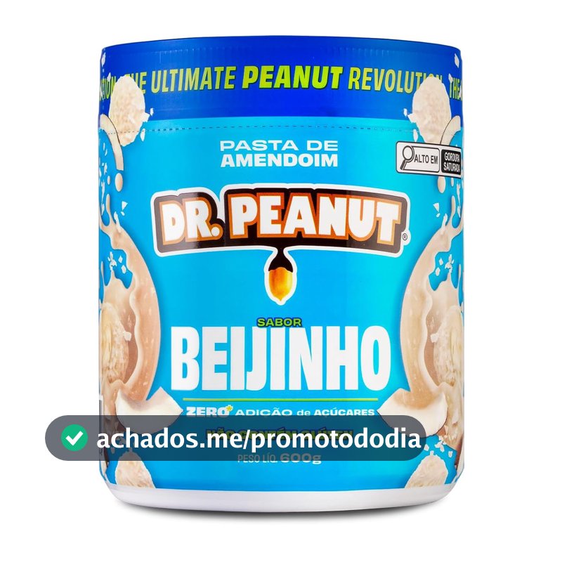 Pasta de Amendoim DR. Peanut Beijinho 600G - Com Whey Protein