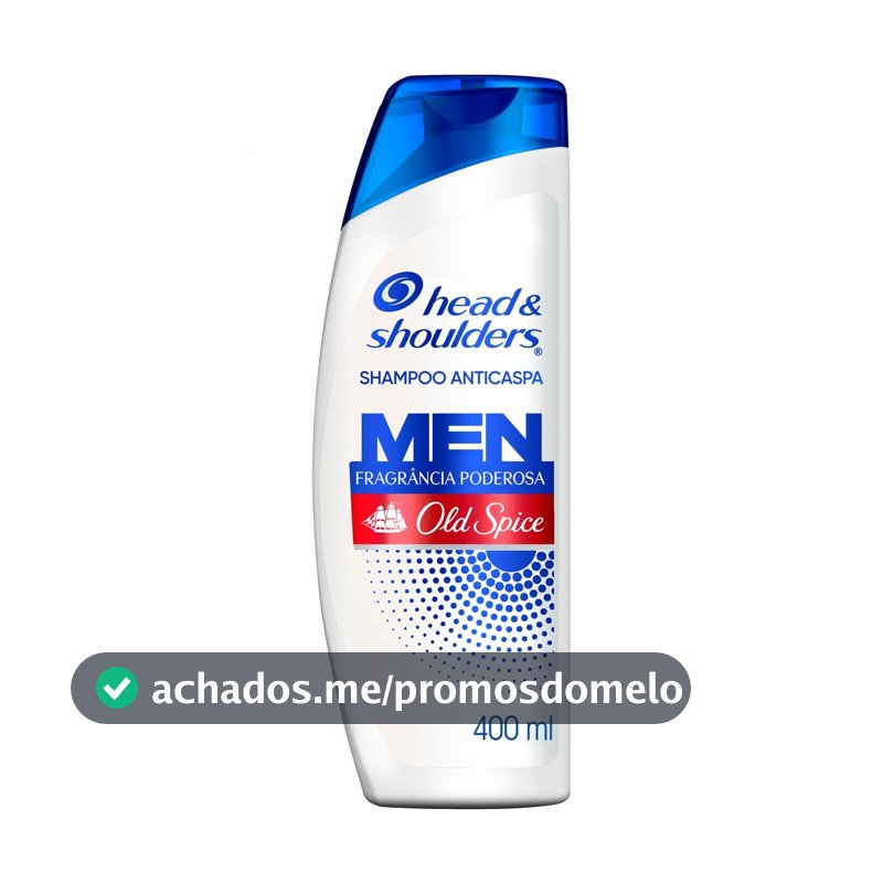 Head & Shoulders Shampoo Anticaspa Fragrância Poderosa Old Spice 400 ml