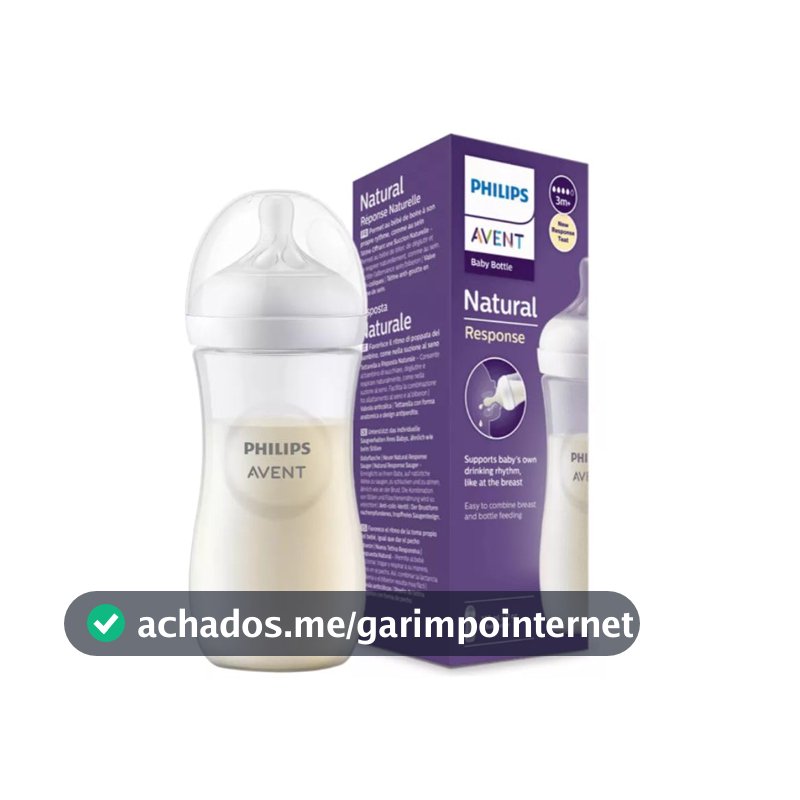 Mamadeira Philips Avent Pétala 3.0, Fluxo Rápido 4, 330ml