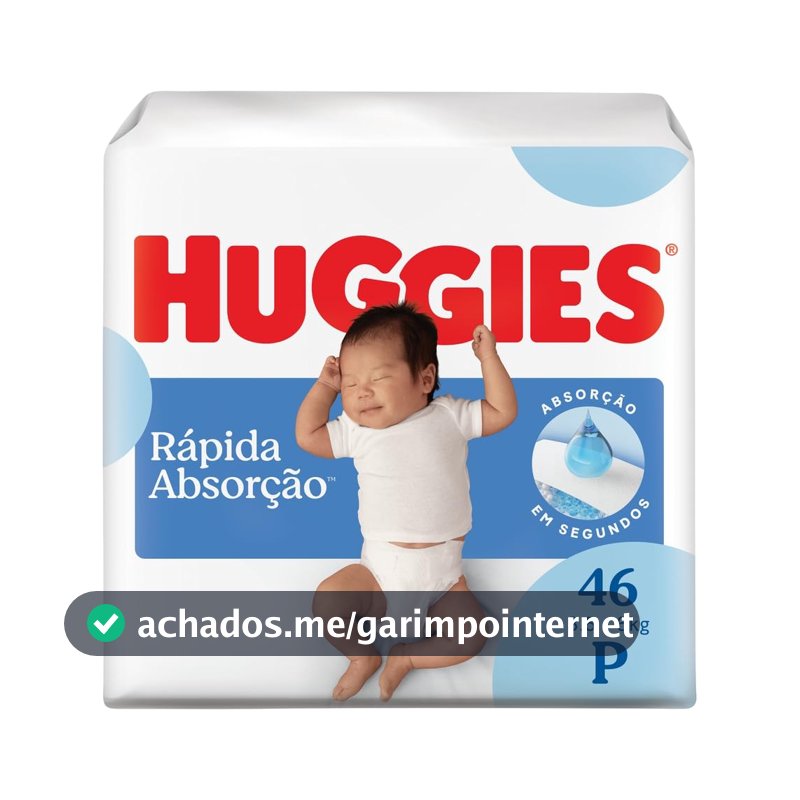 Fralda Huggies Tripla Proteção P - 46 fraldas