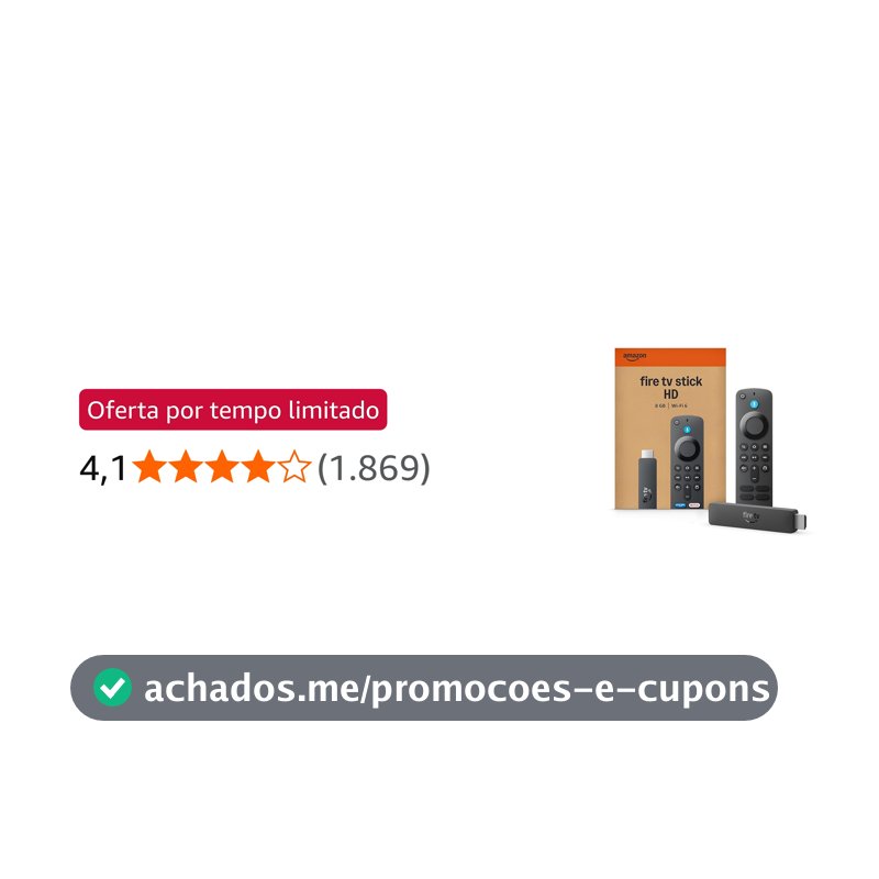 Amazon Fire TV Stick HD (modelo mais recente), Controle Remoto por Voz com Alexa, alimentado pela TV, com configuração simples e Acesso Antecipado à Alexa+