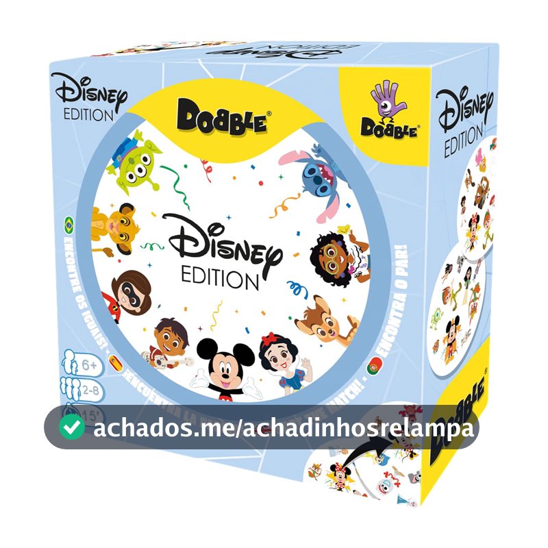 Asmodee, Dobble: Disney, Jogo de Tabuleiro para Família, Idade 6 Anos+, 2 a 8 Jogadores, Partidas de Até 15 Min