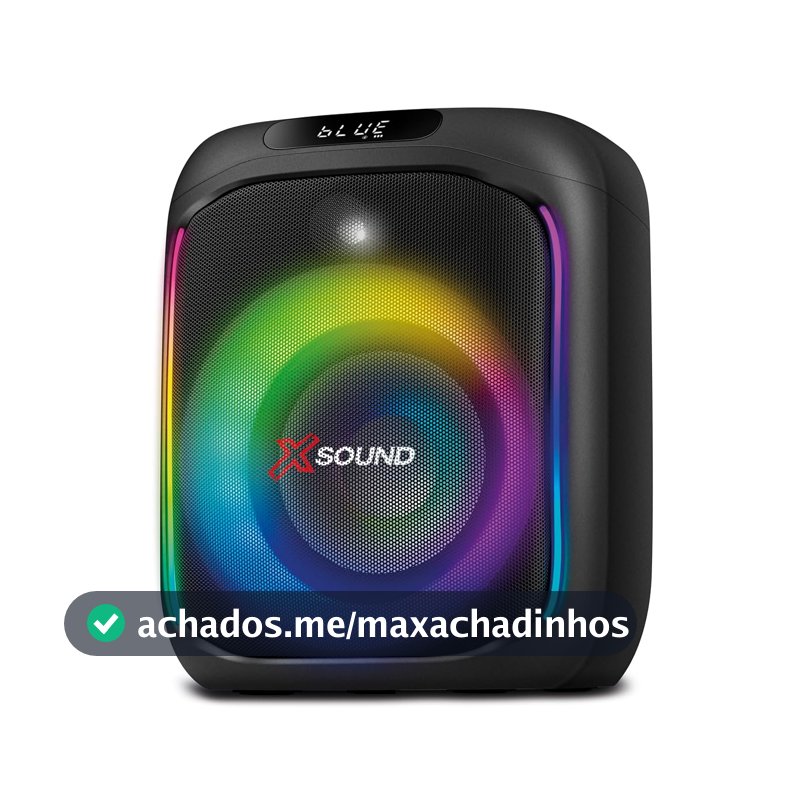 MONDIAL Caixa de Som Party Box, Luzes Multicores, Bluetooth, 350W RMS, TWS - PBX-350