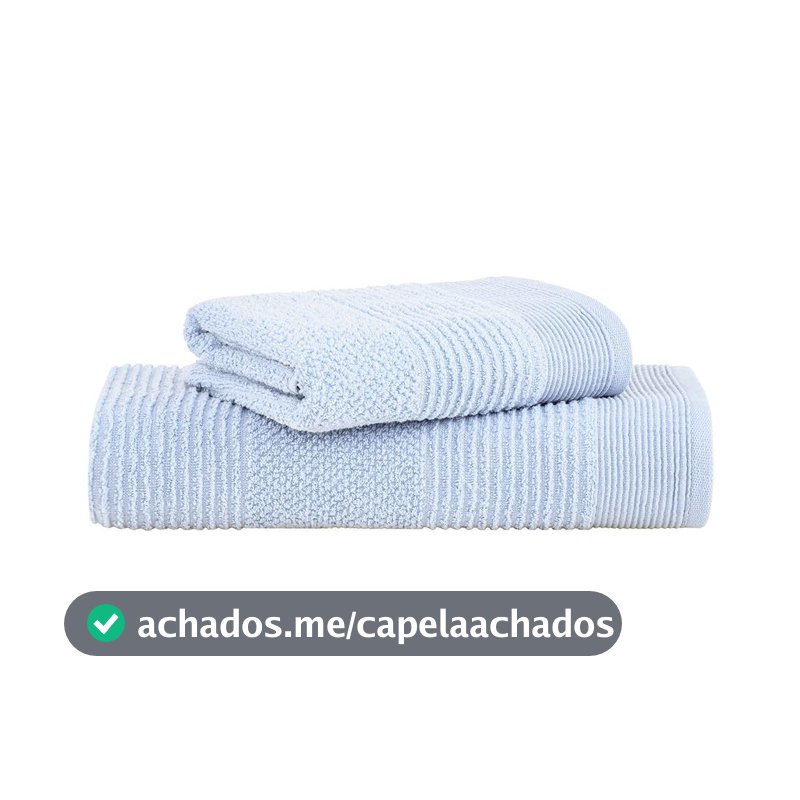 Jogo de Toalhas Buddemeyer Maya Extra Soft Banho Azul Claro 2 peças
