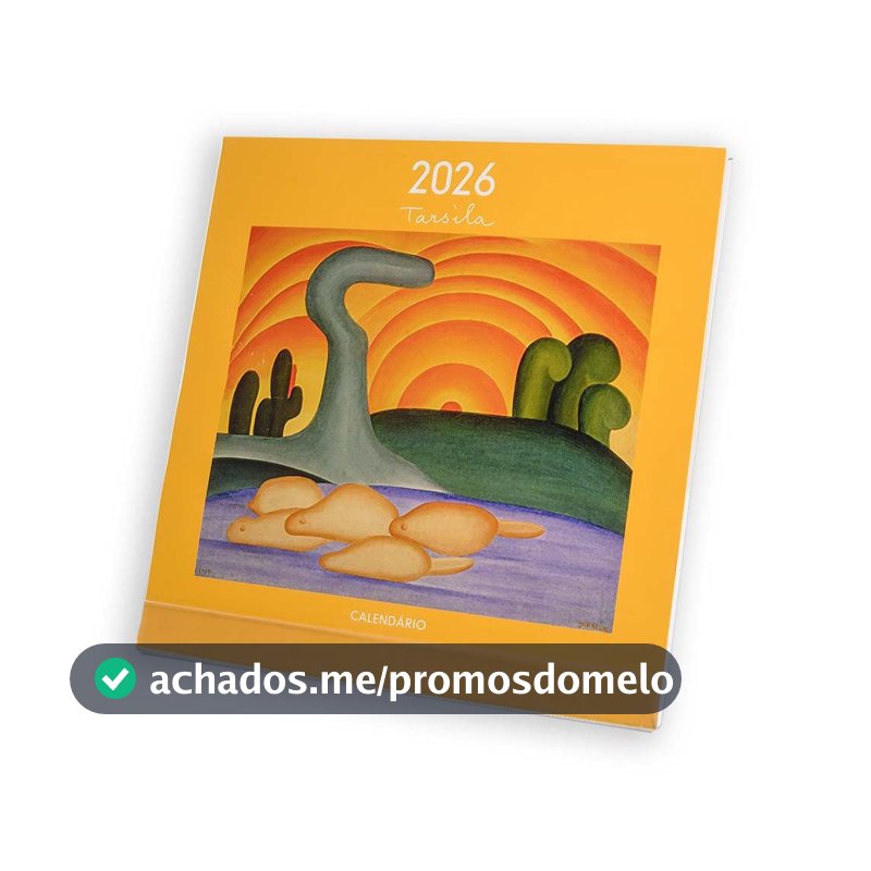 CALENDÁRIO 2026 TARSILA DO AMARAL MESA TECA PAPELARIA
