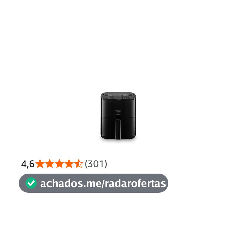 Fritadeira Elétrica Air Fryer Facilita Fry Elgin - 3.5 Litros, 110V