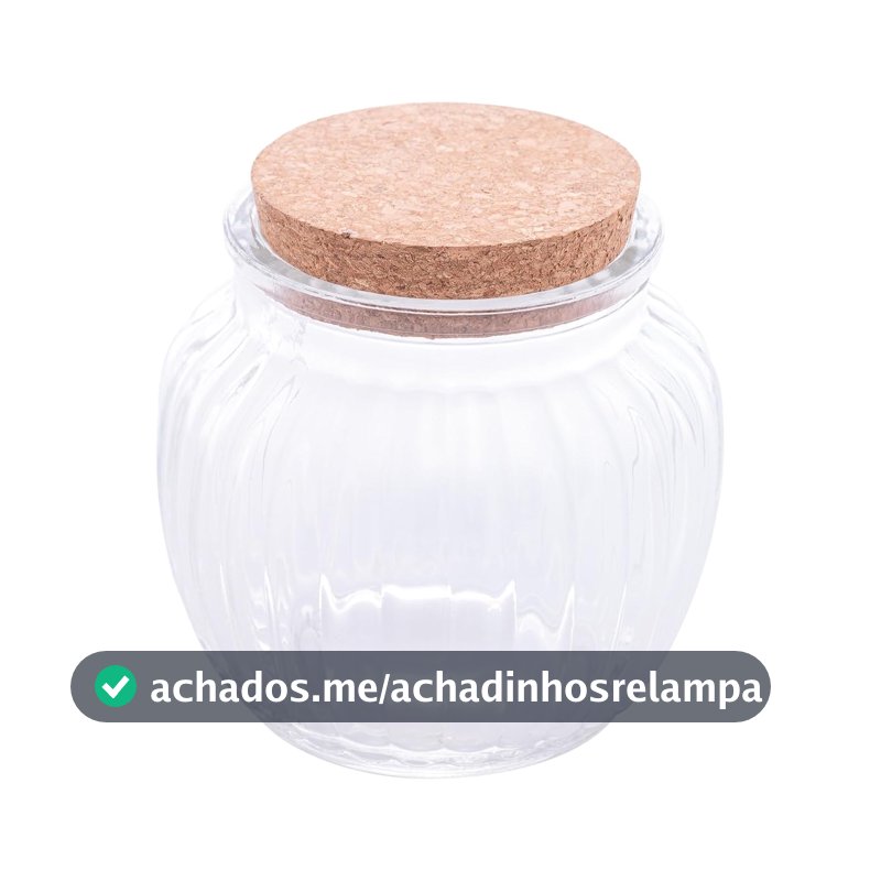 LYOR - Pote com Tampa de Cortiça Classic 600ml Vidro