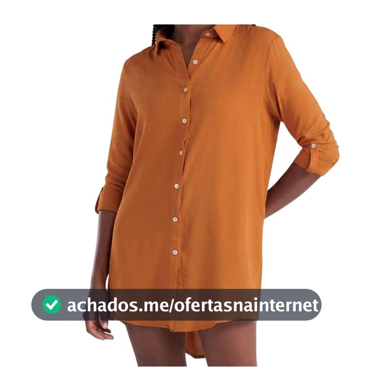 Camisão Feminino She Saída de Praia Chemise em Viscose Verão Dry Fit