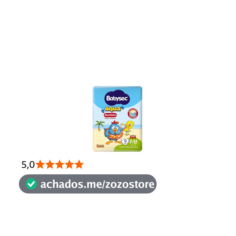 Sof Fralda Babysec Aqua P E M 4X9