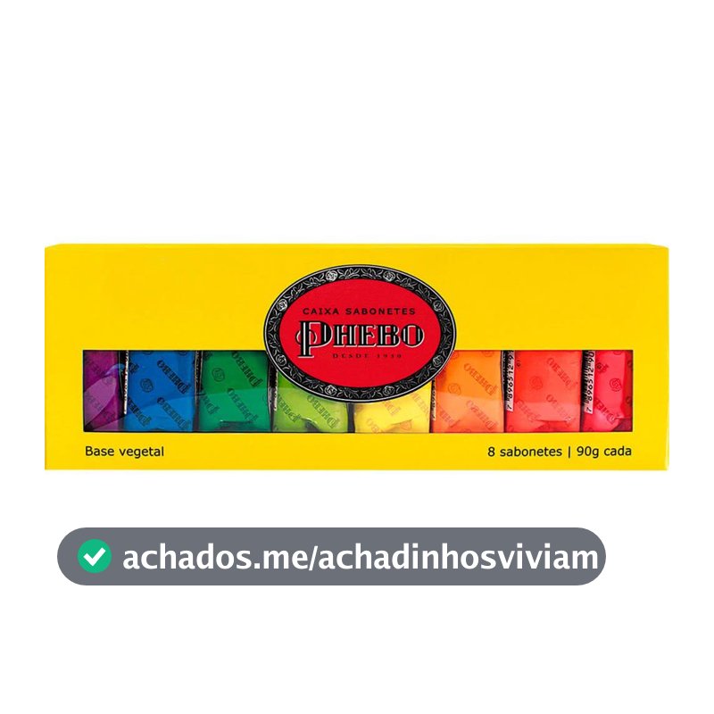 Kit Sabonete, PHEBO, Amarelo, 720g