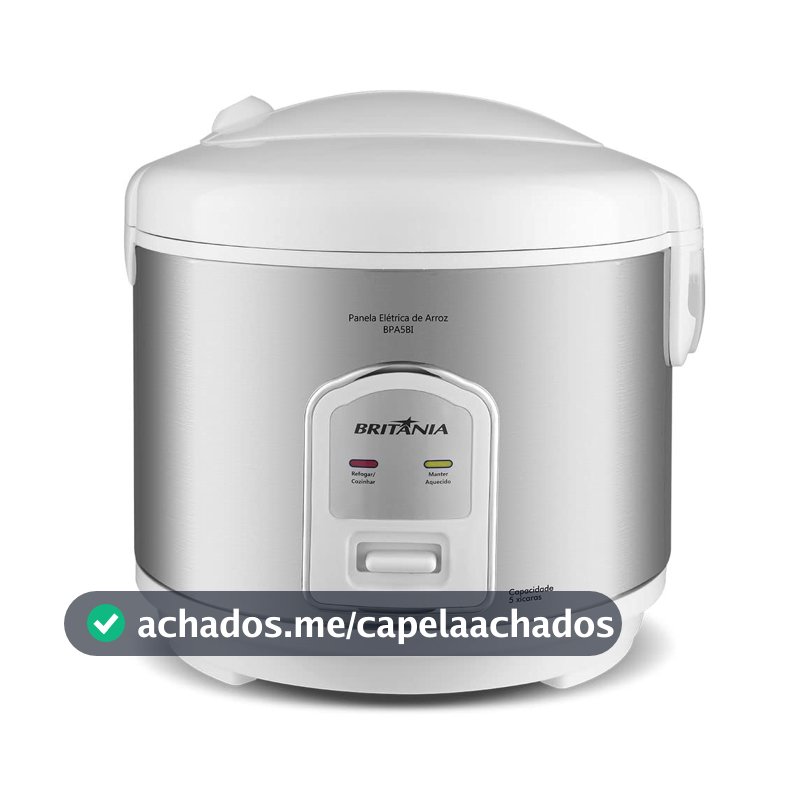 Panela de Arroz Elétrica Britânia BPA5BI 5 xícaras 400W 220V