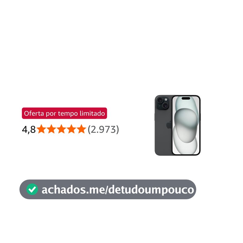 Apple iPhone 15 (128 GB) — Preto