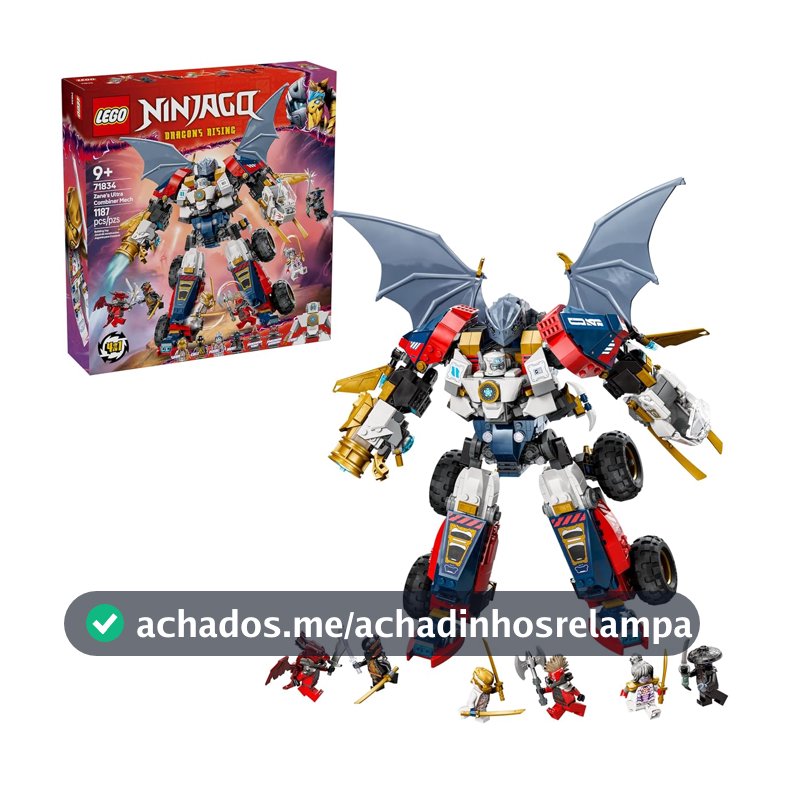 LEGO Ninjago Ultrameca Combinador do Zane 71834 (1.187 Peças)