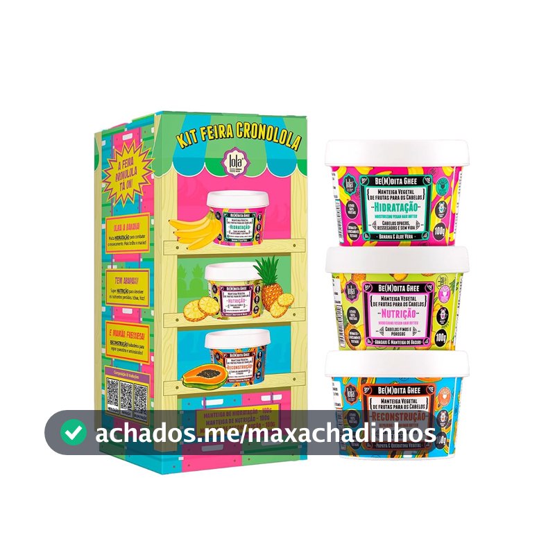 Lola Cosmetics Kit Cronograma Capilar Be(m) Dita Ghee - 3 Produtos