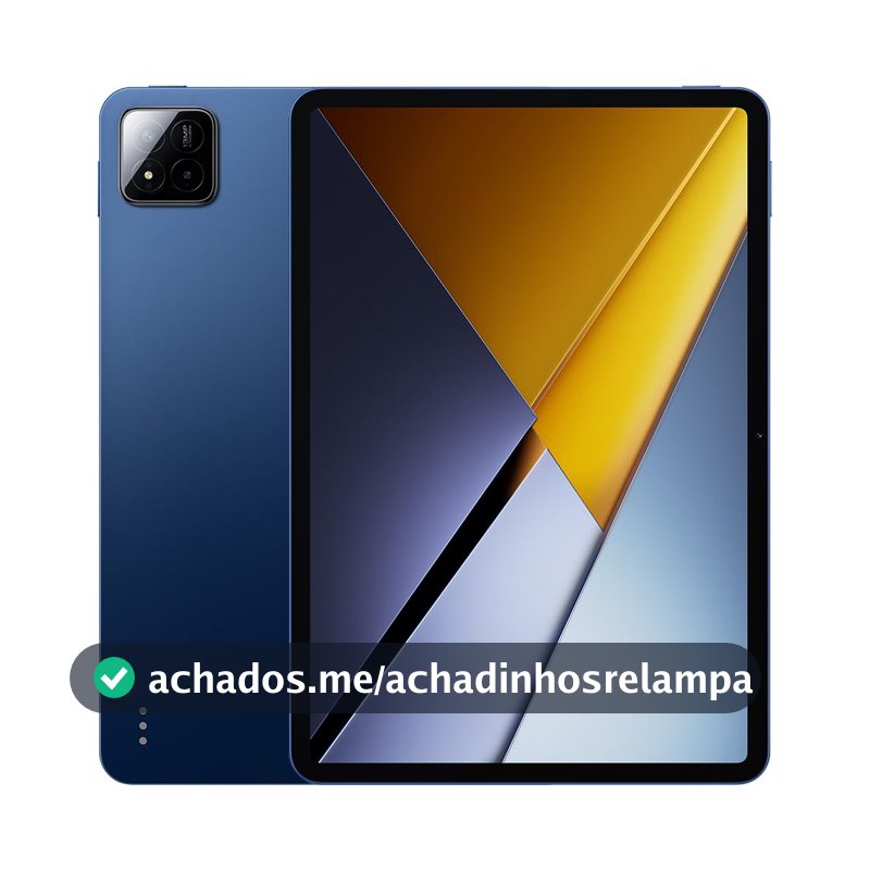 XIAOMI POCO Pad X1 Tableta, 8+512GB, Azul, Tela de 120Hz Incrivelmente Suave, Bateria de 8850mAh, Carregamento Rápido de 45W, WiFi, Câmera de 13MP (Carregador Incluso)