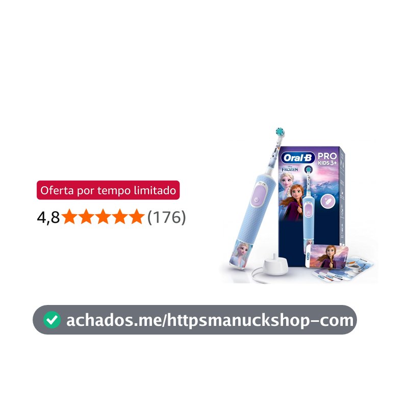 ORAL-B Disney Frozen Escova de Dente Elétrica para Crianças Macia