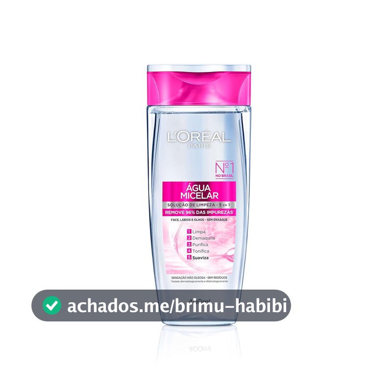 L'Oréal Paris Dermo Expertise, Água Micelar Purificante 5 em 1, 400ml